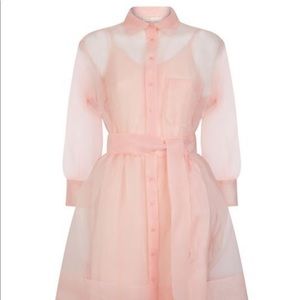 Maje organza pink mini dress